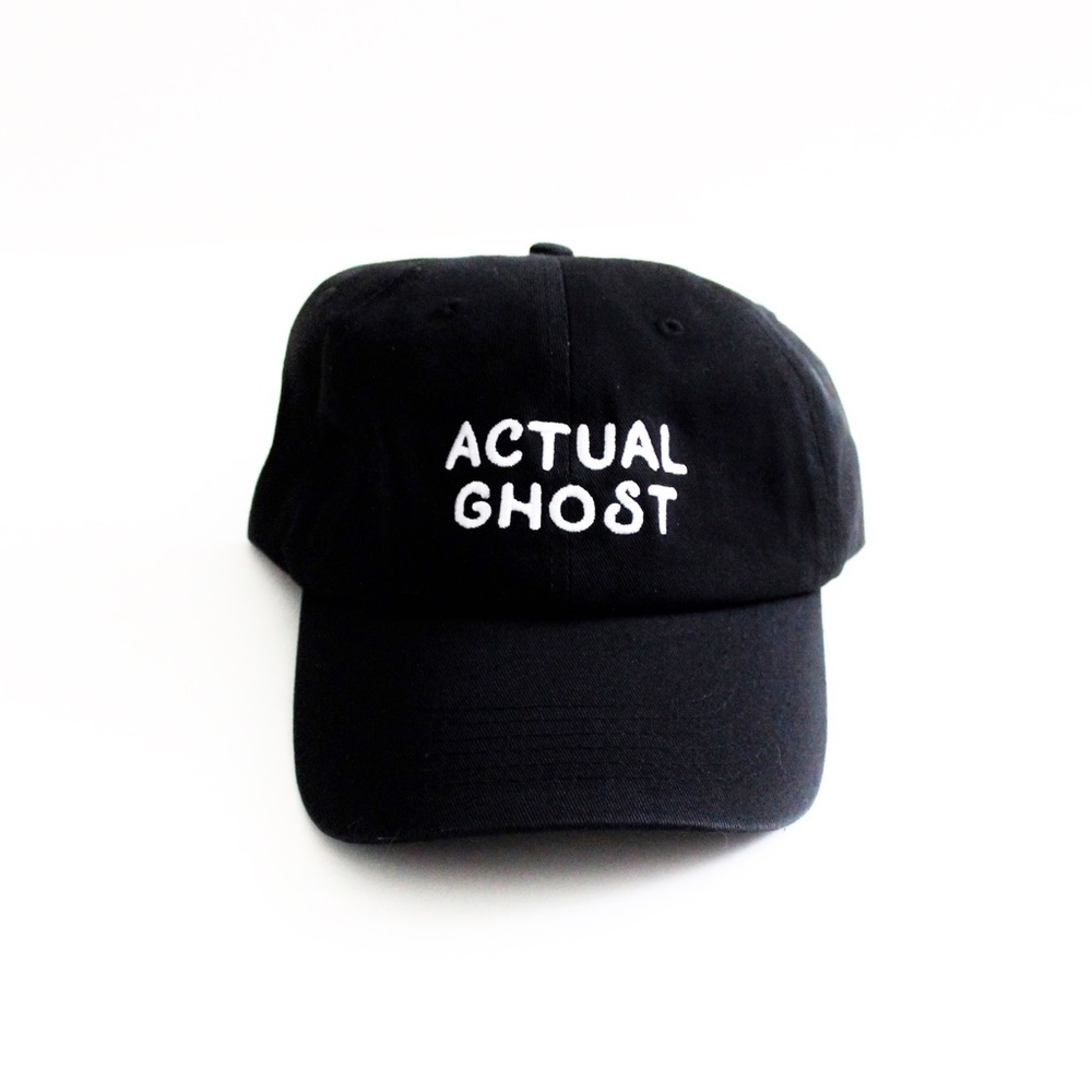 Actual ghost dad hat new black Halloween Spooky